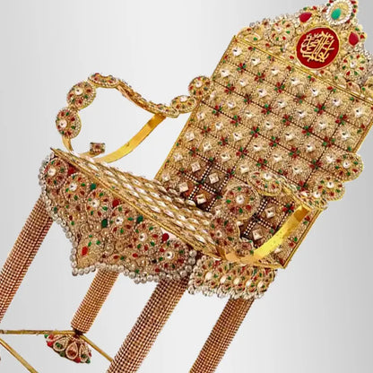 Elevating Azakhana with Ya Qaim Ale Muhammad as Kursi Chair