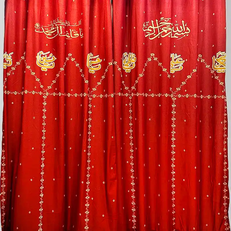 Red Parda Azakhana Punjatan and Ya Abbas (as) Curtains