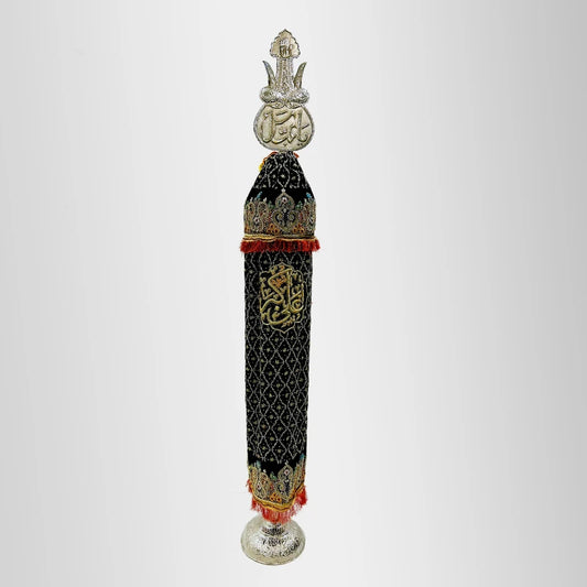 Black Alam Shahzada Ali Akbar (as) in Kora  Dapka Work
