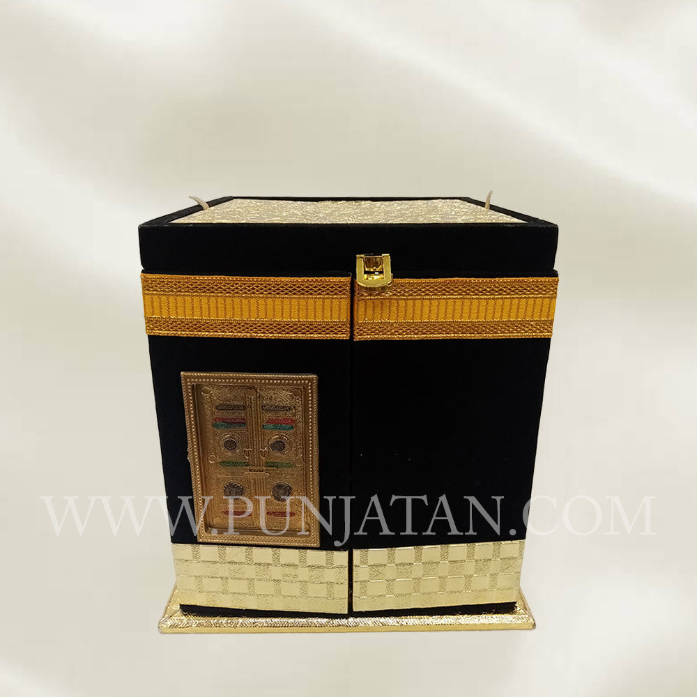 Bridal Quran Box Khana E Kaba Luxurious Embrace of a Velvet Box