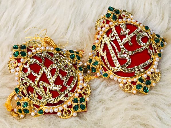 Birdal Set ImamZamin with Emerald Green & Pearls Set Wedding 