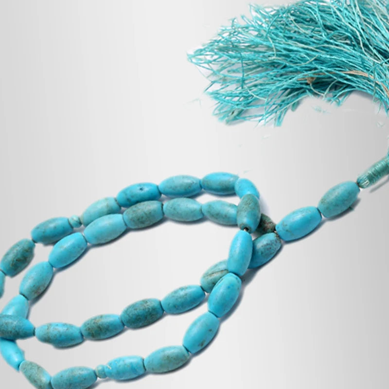 Ferozah Tasbih 33 beads Real Ferozah Natural Stone Tasbih