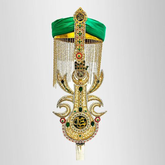 Hazrat Abbas (as) Panja Green Amama Wala