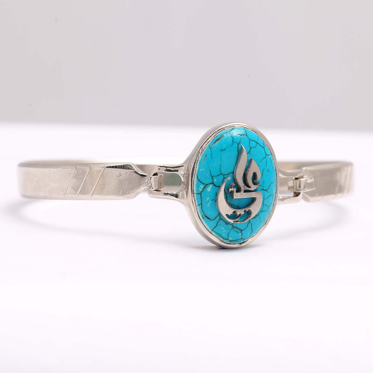 Ferozah Blue Stone Kara Ali Waris (as) Bracelet