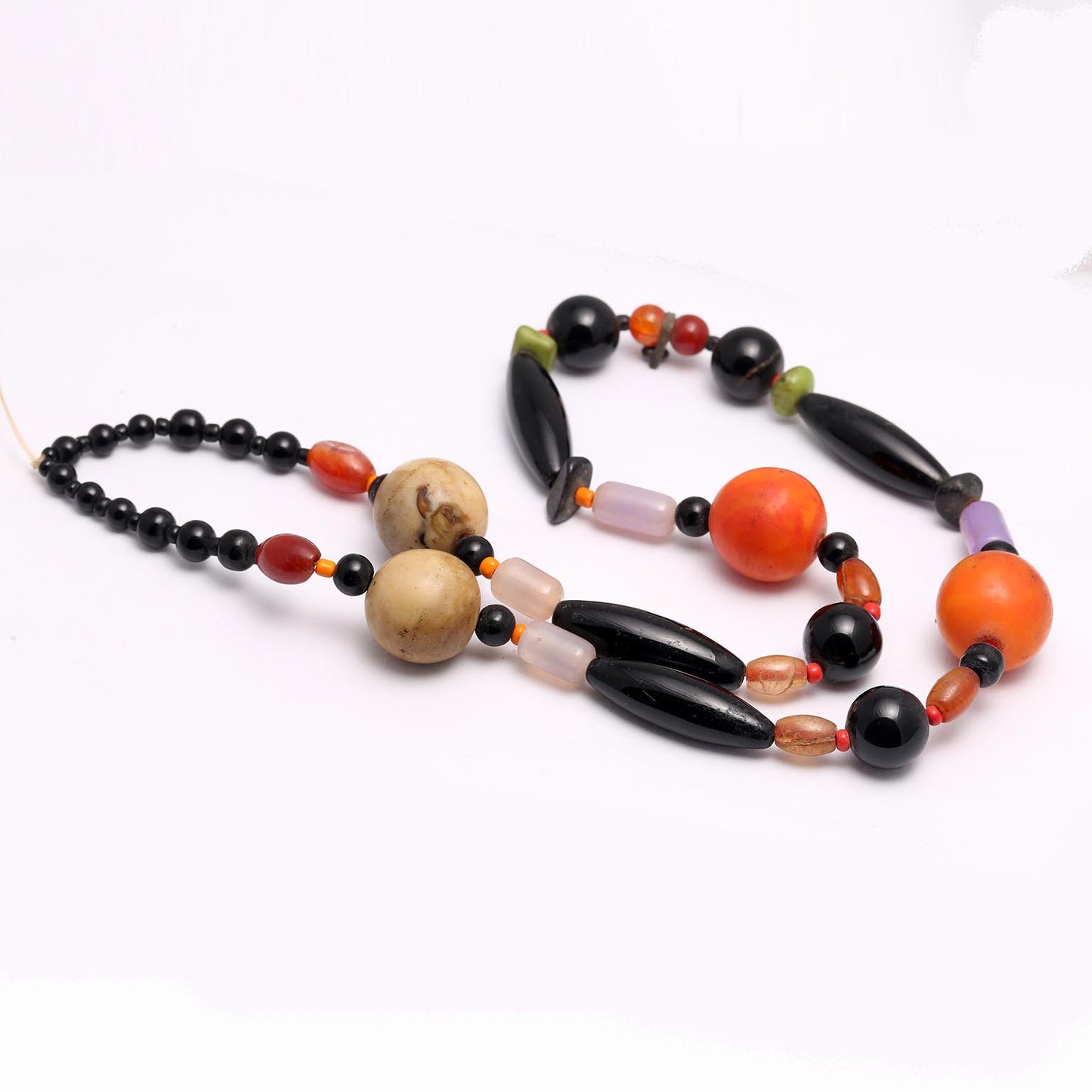 Natural Aqeeq Beaded Maala Unique Neckless