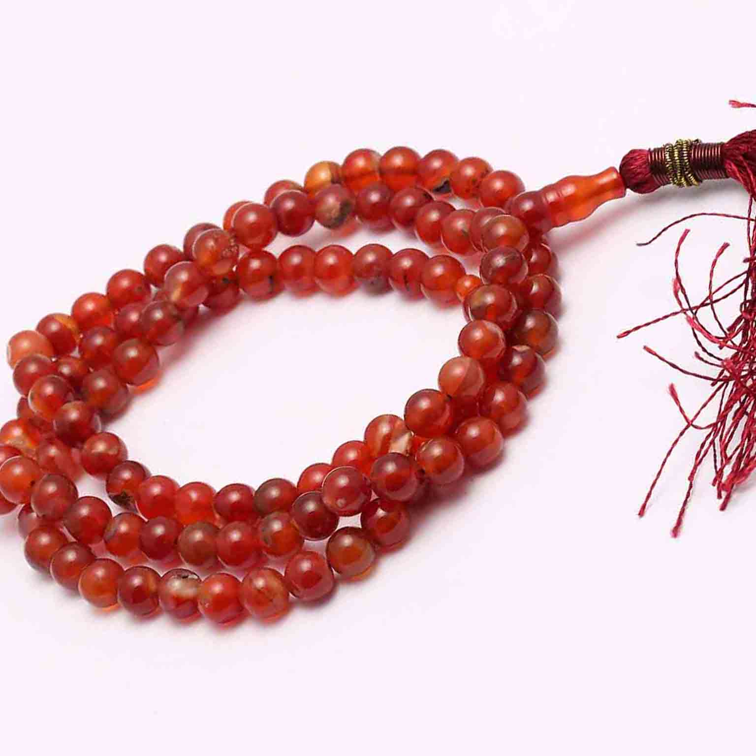Light Brown Aqeeq Tasbih Beads for Spiritual Focus and Serenity