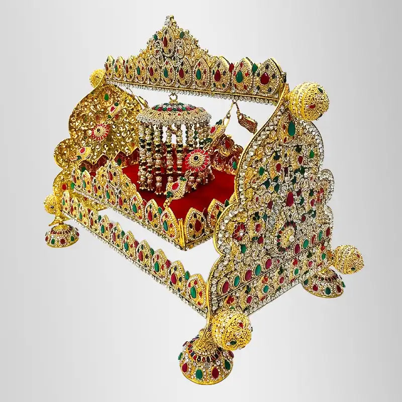 Jhoola Shahzada Ali Asghar (as) Manjus Stone Work in 20 inch 