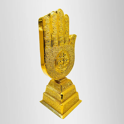 Mola Abbas (as) Golden Panja Stand with 14 Masomeen (as) Names