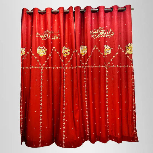 Red Parda Azakhana Punjatan and Ya Abbas (as) Curtains