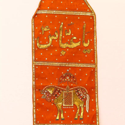 Red Velvet Alam Cloth Ya Abbas (as) and Zuljanah Patka