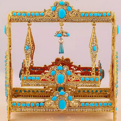 Shahzada Ali Asghar as Small Kashi Jhoolah with Ferozi & White Zircon Stones