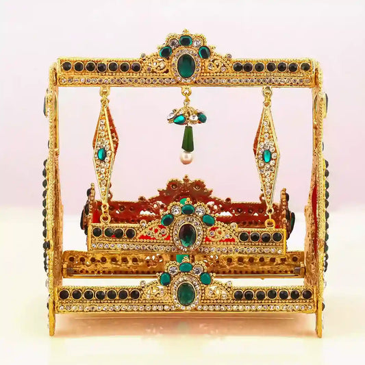 Shahzada Ali Asghar as Small Kashi Jhoolah with Green & White Zircon Stone Work for Your Azakhana