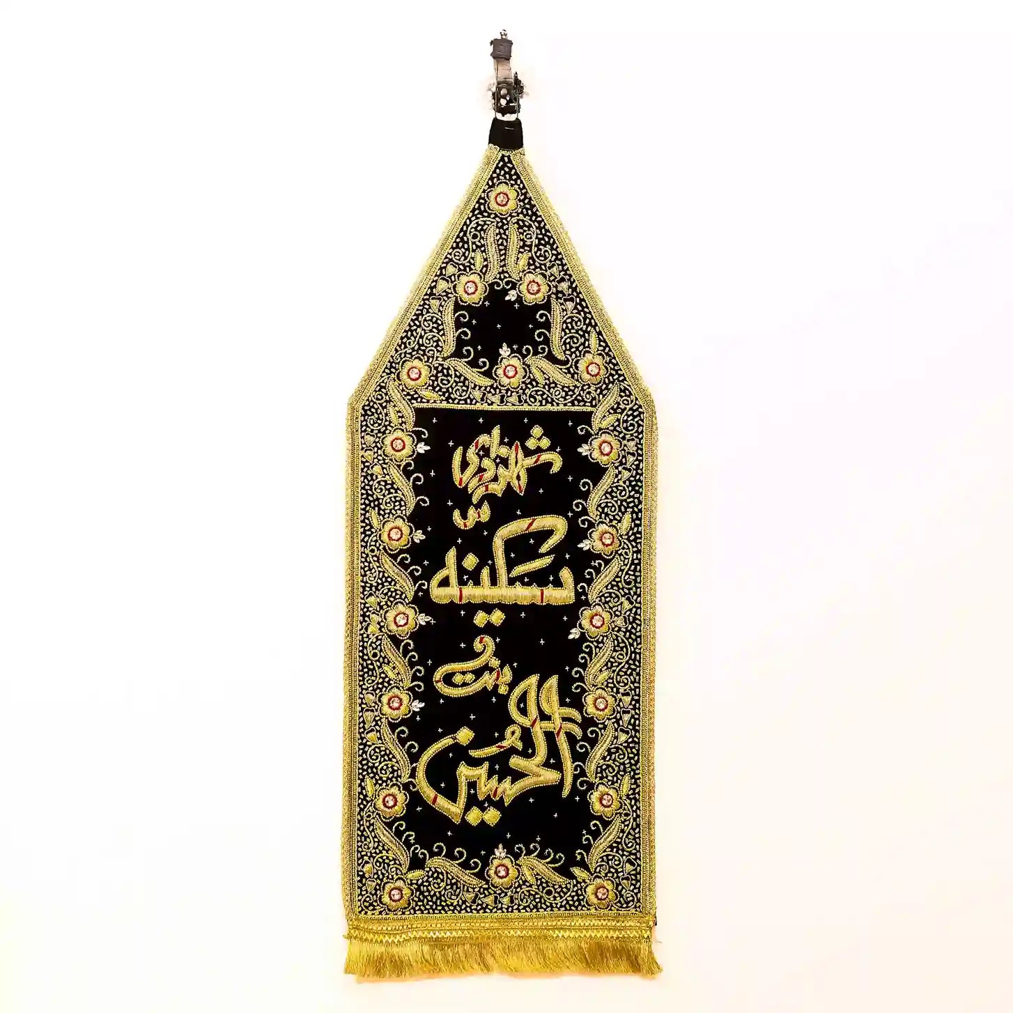 Shahzadi Sakina bint e Hussain as Black Velvet Kora / Dapka Sequence Work Patka