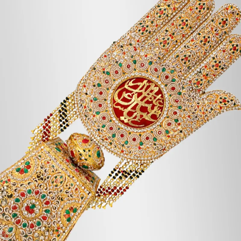 Standing Alam Hazrat Abbas (as) Multi Color Stone Work