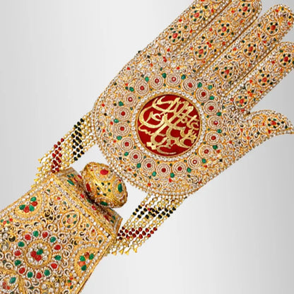 Standing Alam Hazrat Abbas (as) Multi Color Stone Work
