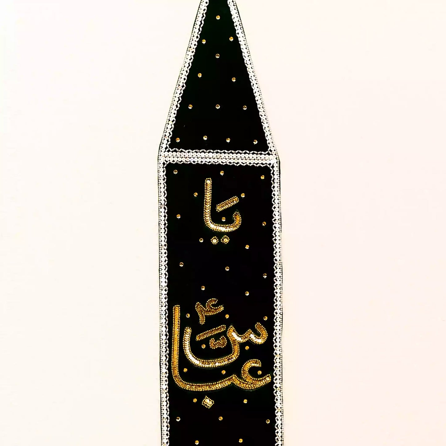 Ya Abbas as Black Velvet Patka Featuring Golden Sequin Work 1