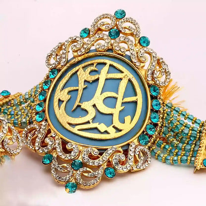 Ya Ali as and Ya Fatima sa Bluish Cyan Imamzamin