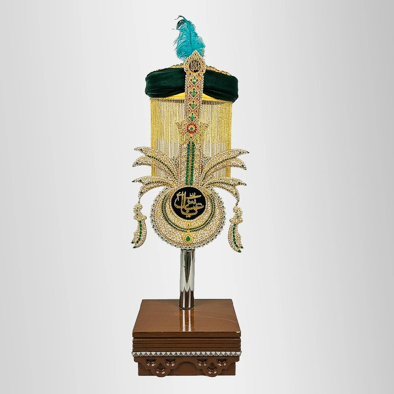 Ya Abbas (as) Panja with Green Helmet and Furr