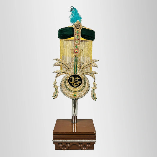 Ya Abbas (as) Panja with Green Helmet and Furr