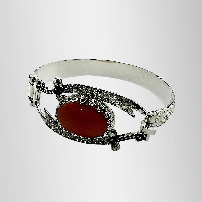 Aqeeq Zulfiqar Kara Ladies and Gents Unisex Kara with Zulfiqar
