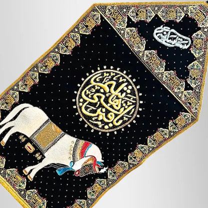 Black Alam Hazrat Abbas (as) with Mashq e Sakina (sa) and Zuljanah 