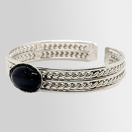 Black Aqeeq kara Ladies Design Manati Kara