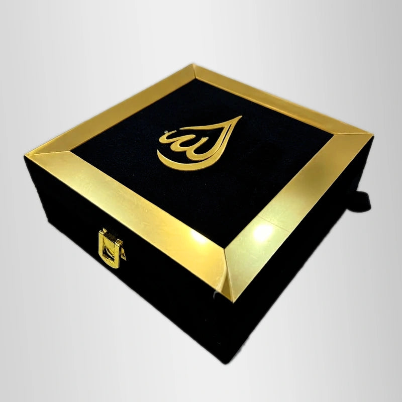 Bridal Quran Box Black Velvet