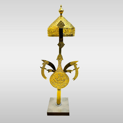 Golden Panja Amama Hazrat Abbas (as) with Khoud for Juloos 
