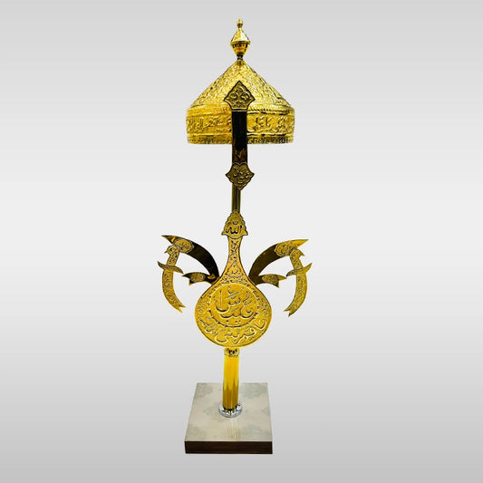 Golden Panja Amama Hazrat Abbas (as) with Khoud for Juloos 