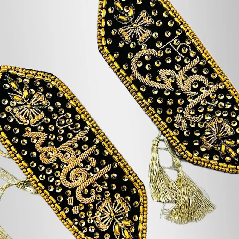 Green Golden Imamzamin Ya Ali (as) Bibi Fatima (sa) Kora Work