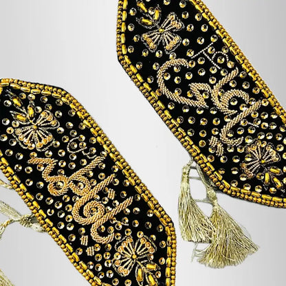 Green Golden Imamzamin Ya Ali (as) Bibi Fatima (sa) Kora Work