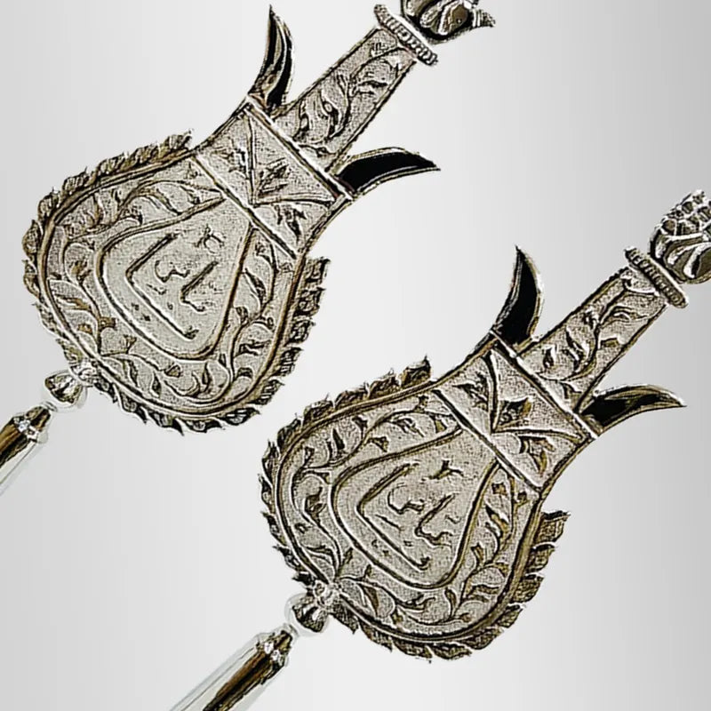 Hand Crafted Alam Panja Mola Abbas (as) and Mola Hussain (as)