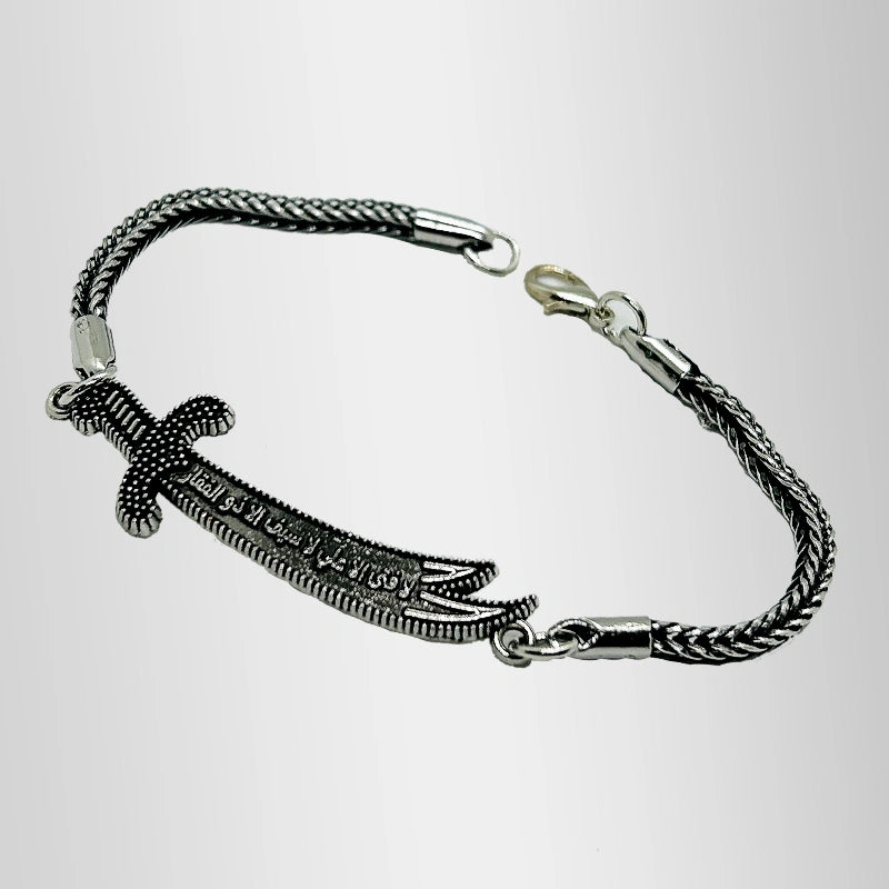 Italian Style Chain Steel Zulfiqar Bracelet stainless steel religious bracelet for men and women