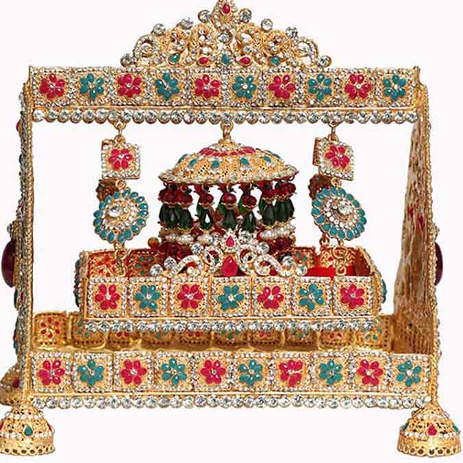 Jhoola Shahzada Ali Asghar (as) Medium Size Manjus Stone Work