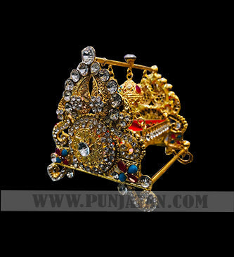 Kashi Jhoolah With Transparent ,Red & Blue Stones