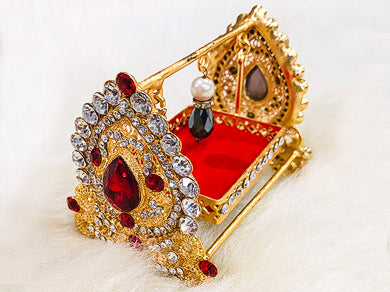 Kashi Jhoolah With Red & Zircon Stone Work (New Arrival)