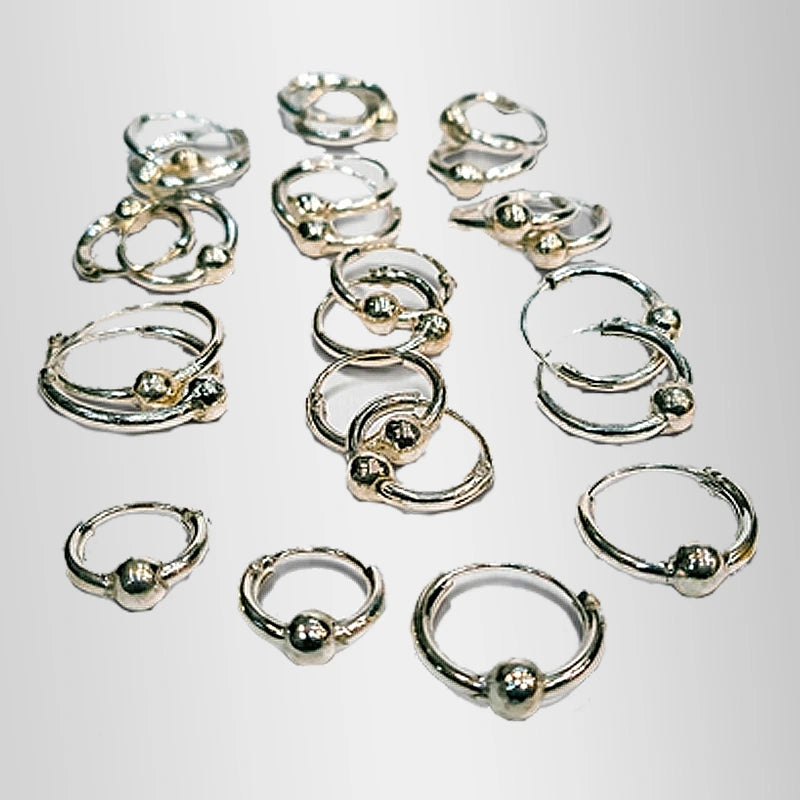 Pure Silver Earings Bali Bibi Sakina (sa)