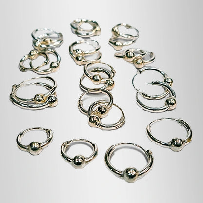 Pure Silver Earings Bali Bibi Sakina (sa)