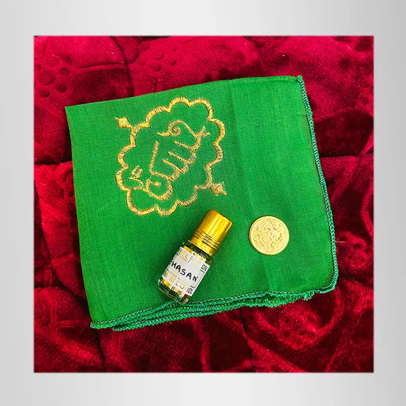 Romal Ya Hassan (as) Coin Ya Hassan and Itar Gul e Hassan (as) for Distribution