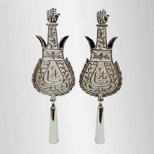 Silver Alam Panja Hazrat Abbas (as) and Imam Hussain (as)