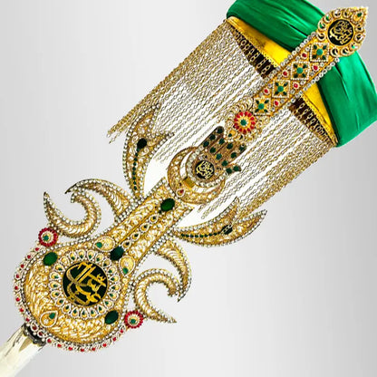 Ya Abbas (as) Alam Green Amama Topi wala Alam