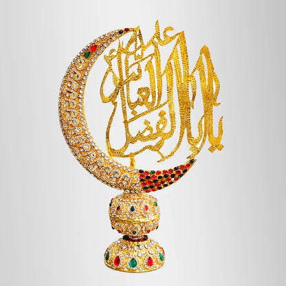 Ya Abbas (as) Kashi Stone Work Moon Style Stand For Home Azakhana Gift