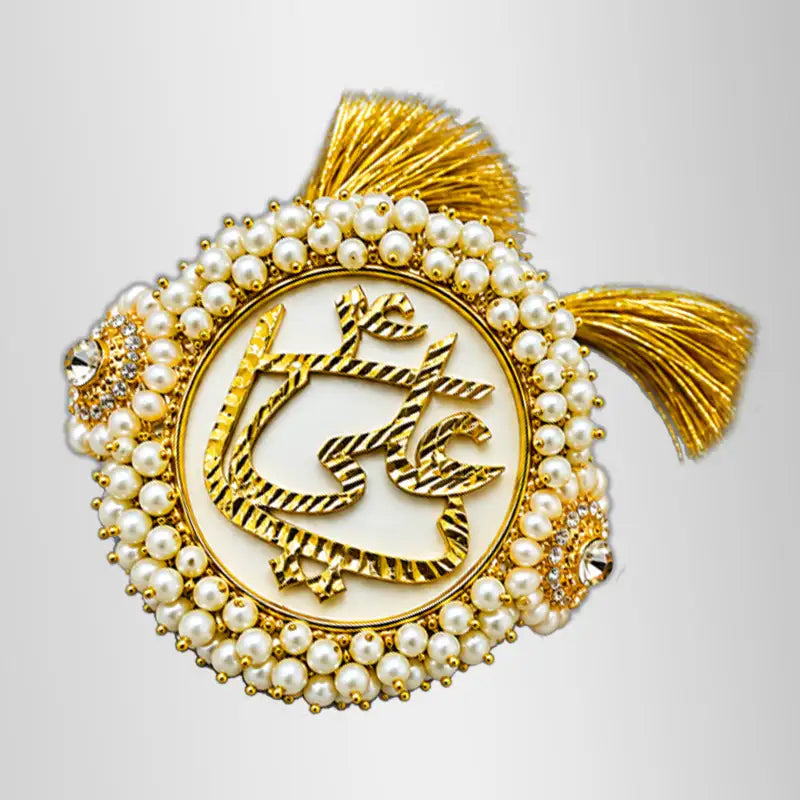 Ya Ali (as) Imamzamin Gajra Design Pearls Stone Work