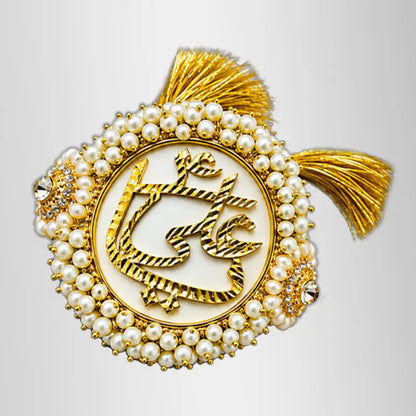 Ya Ali (as) Imamzamin Gajra Design Pearls Stone Work