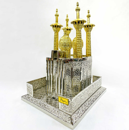 High Quality German Silver Zarih Roza of Imam Musa Kazim (as)