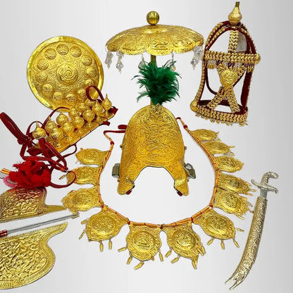 Complete Zuljanah Zewar includes Mora, Zeen, Dhaal Talwar, Surmadani and Neckless