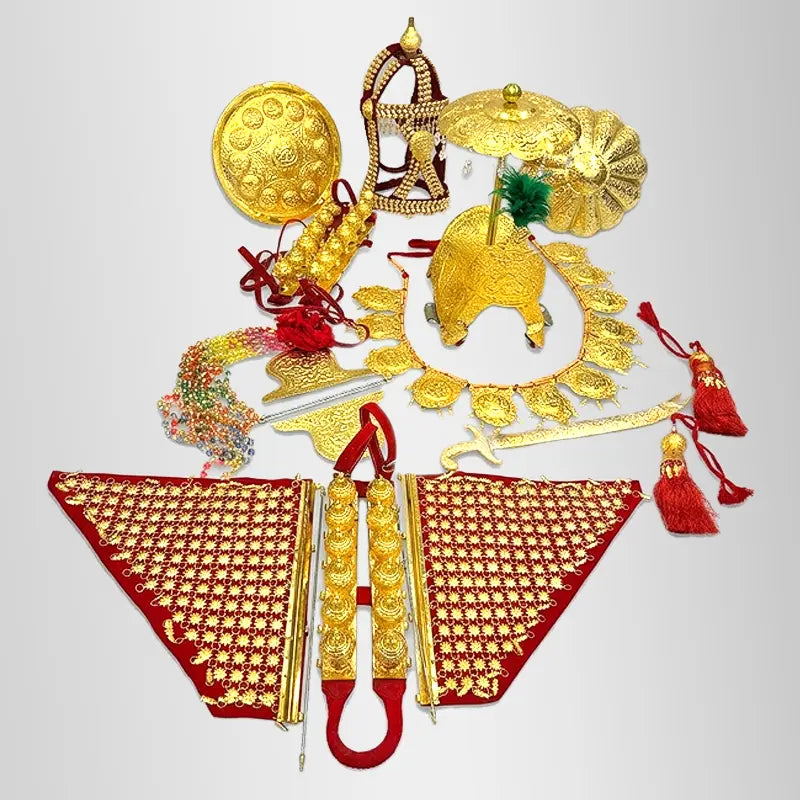 zuljanah Zewar Complete Set in Golden Polish
