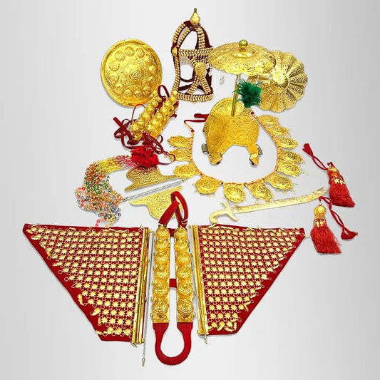 zuljanah Zewar Complete Set in Golden Polish