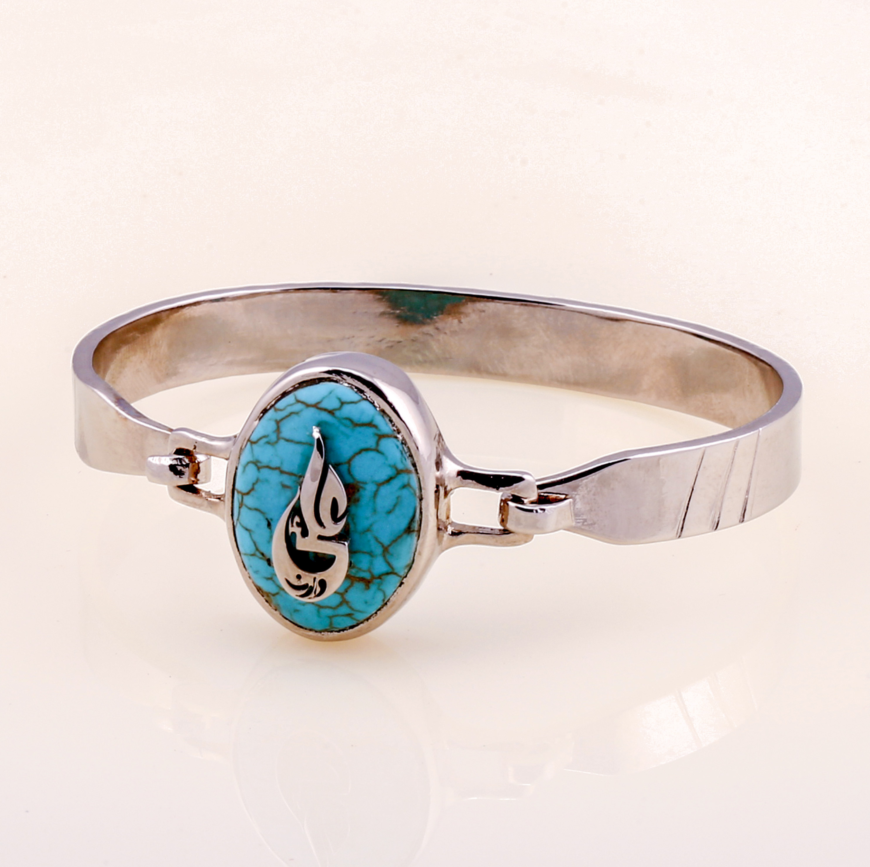Natural Turquoise Bracelet, Firoza Gemstone Bracelet - Shraddha Shree Gems